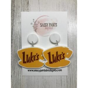 Luke's Diner Gilmore Girls Earrings New
